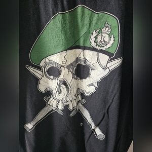 THE COMMANDO DAGGER Men's Black Short Sleeve Tee Shirt